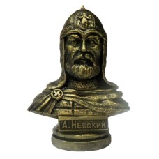 Бюст "Александр Невский", в патине